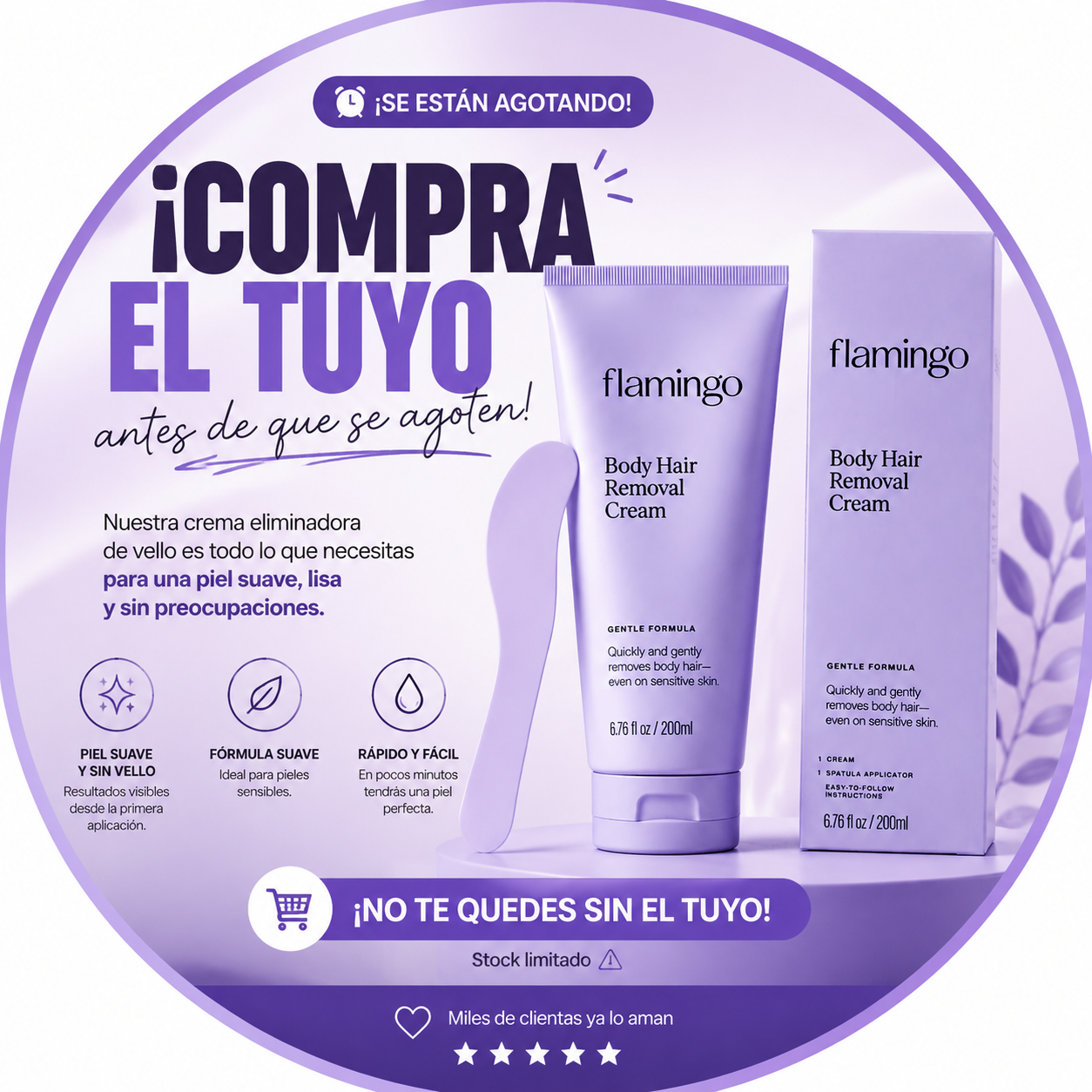 Flamingo spray depilador